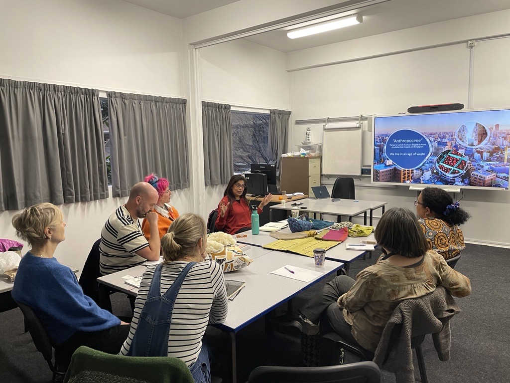 Textile tutors in training with ReFAB